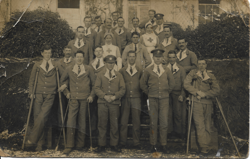 My Grandfather during WW1 recovering from wounds.
